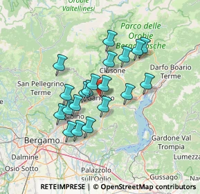 Mappa 24024 Gandino BG, Italia (10.981)