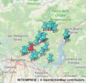 Mappa 24024 Gandino BG, Italia (11.111)