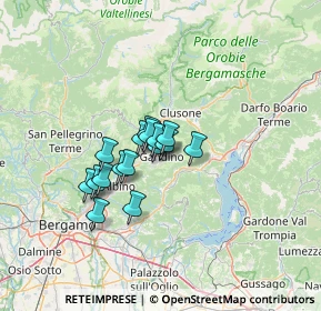 Mappa 24024 Gandino BG, Italia (8.5175)