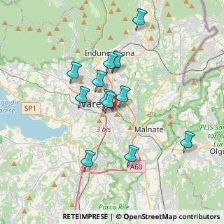 Mappa Via Monte Nevoso, 21100 Varese VA, Italia (3.1675)