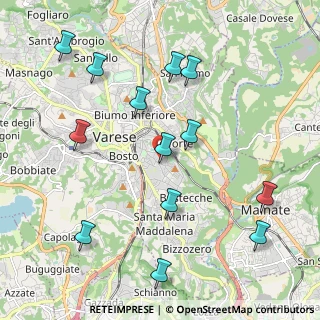 Mappa Via Monte Nevoso, 21100 Varese VA, Italia (2.3)