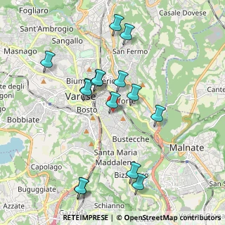 Mappa Via Monte Nevoso, 21100 Varese VA, Italia (1.958)