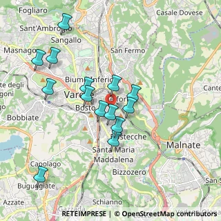 Mappa Via Monte Nevoso, 21100 Varese VA, Italia (1.73857)