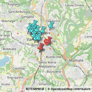 Mappa Via Monte Nevoso, 21100 Varese VA, Italia (1.32333)
