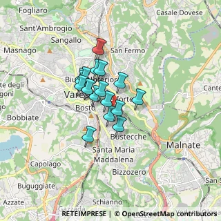 Mappa Via Monte Nevoso, 21100 Varese VA, Italia (1.08)