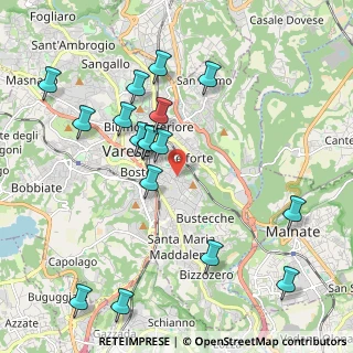 Mappa Via Monte Nevoso, 21100 Varese VA, Italia (2.19706)