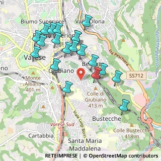 Mappa Via Monte Nevoso, 21100 Varese VA, Italia (0.977)