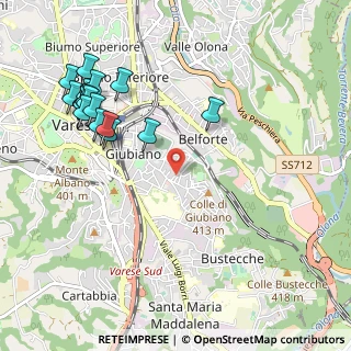 Mappa Via Monte Nevoso, 21100 Varese VA, Italia (1.21056)