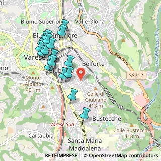 Mappa Via Monte Nevoso, 21100 Varese VA, Italia (1.025)