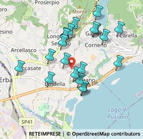 Mappa Via Biffi, 22030 Longone Al Segrino CO, Italia (0.8505)