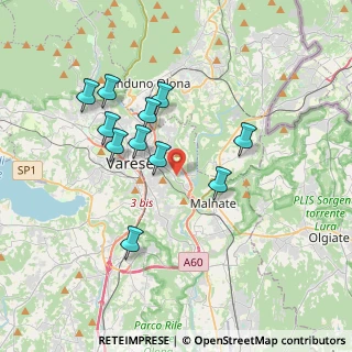 Mappa Via Friuli, 21100 Varese VA, Italia (3.30545)