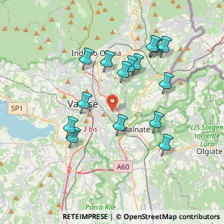 Mappa Via Friuli, 21100 Varese VA, Italia (3.73067)