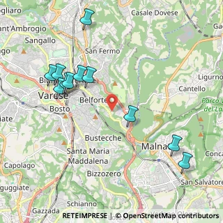 Mappa Via Friuli, 21100 Varese VA, Italia (2.22364)