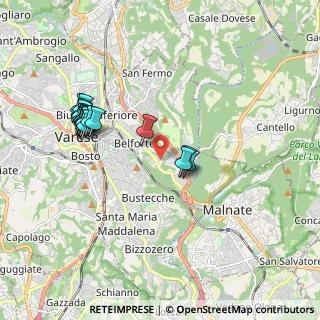 Mappa Via Friuli, 21100 Varese VA, Italia (1.90222)