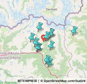 Mappa Loc, 11020 Ayas AO, Italia (9.74917)