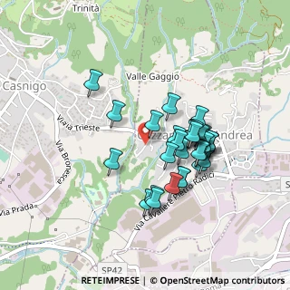 Mappa Via IV Novembre, 24026 Cazzano Sant'Andrea BG, Italia (0.36333)