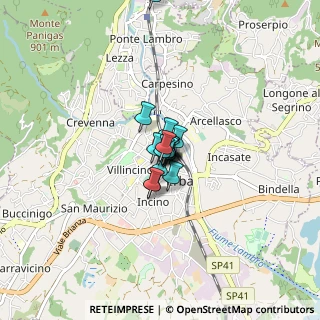 Mappa Via Plinio, 22036 Erba CO, Italia (0.33375)