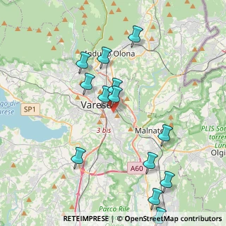 Mappa Via Guido Rossa, 21100 Varese VA, Italia (4.35308)