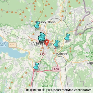 Mappa Via Guido Rossa, 21100 Varese VA, Italia (2.18273)