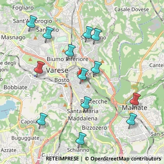 Mappa Via Guido Rossa, 21100 Varese VA, Italia (2.30692)