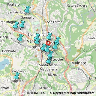 Mappa Via Guido Rossa, 21100 Varese VA, Italia (1.76714)