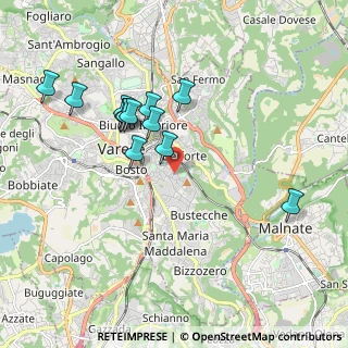 Mappa Via Guido Rossa, 21100 Varese VA, Italia (1.79)