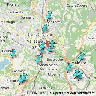 Mappa Via Guido Rossa, 21100 Varese VA, Italia (2.42733)