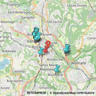 Mappa Via Guido Rossa, 21100 Varese VA, Italia (1.45167)