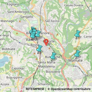 Mappa Via Guido Rossa, 21100 Varese VA, Italia (1.70091)