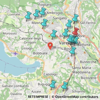 Mappa Via Nicostrato Castellini, 21100 Varese VA, Italia (2.31313)