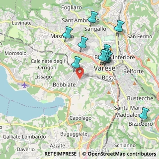 Mappa Via Nicostrato Castellini, 21100 Varese VA, Italia (1.95727)