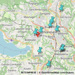 Mappa Via Nicostrato Castellini, 21100 Varese VA, Italia (2.33273)