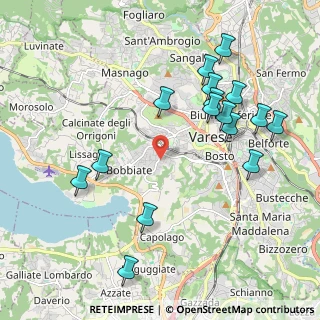 Mappa Via Nicostrato Castellini, 21100 Varese VA, Italia (2.2)