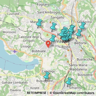 Mappa Via Nicostrato Castellini, 21100 Varese VA, Italia (1.98353)
