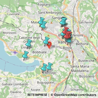 Mappa Via Nicostrato Castellini, 21100 Varese VA, Italia (1.78474)
