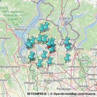 Mappa Via Nicostrato Castellini, 21100 Varese VA, Italia (10.747)