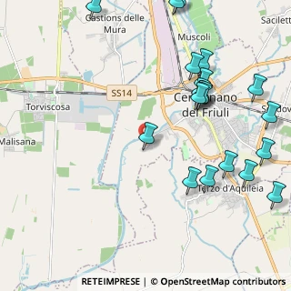 Mappa Borgo Fornasir, 33052 Cervignano del Friuli UD, Italia (2.617)