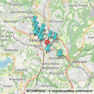 Mappa Via Cadore, 21100 Varese VA, Italia (1.26364)