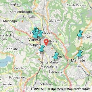 Mappa Via Cadore, 21100 Varese VA, Italia (1.61091)