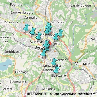 Mappa Via Cadore, 21100 Varese VA, Italia (1.26143)