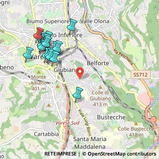 Mappa Via Cadore, 21100 Varese VA, Italia (1.15167)