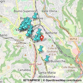 Mappa Via Cadore, 21100 Varese VA, Italia (0.9115)