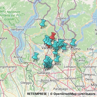 Mappa Via Cadore, 21100 Varese VA, Italia (9.6995)