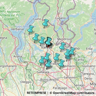Mappa Via Cadore, 21100 Varese VA, Italia (9.775)