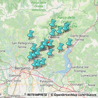 Mappa Via Bartolomeo Colleoni, 24024 Gandino BG, Italia (11.132)