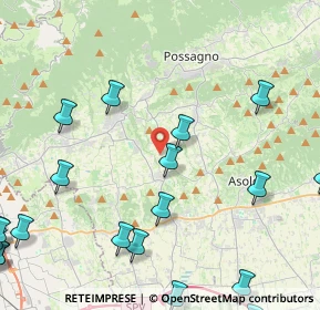 Mappa Via Meneghetti, 31010 Paderno del Grappa TV, Italia (6.49)