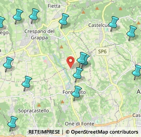 Mappa Via Meneghetti, 31010 Paderno del Grappa TV, Italia (2.76)
