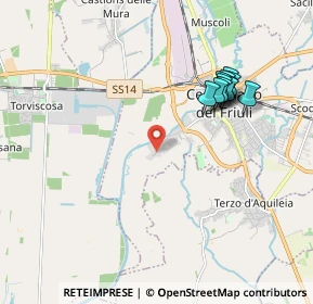 Mappa Via Caiu, 33052 Cervignano del Friuli UD, Italia (1.86273)