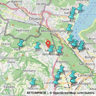 Mappa Via Bignami, 22020 San Fermo della Battaglia CO, Italia (2.725)