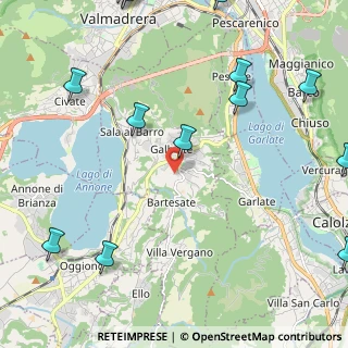 Mappa Localita' Valevo Superiore, 23851 Galbiate LC, Italia (3.25929)